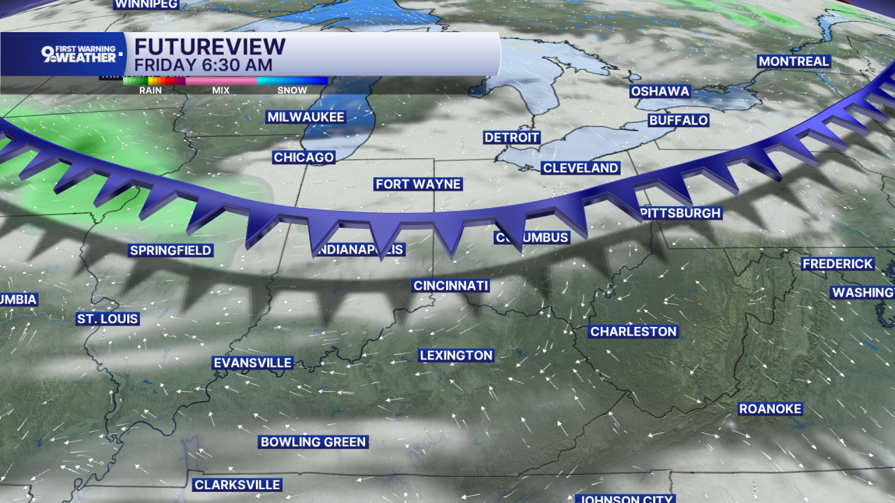 Late week cold front