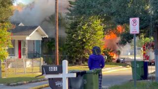 Home engulfed in smoke and flames in Tampa after 2-alarm fire: TFR