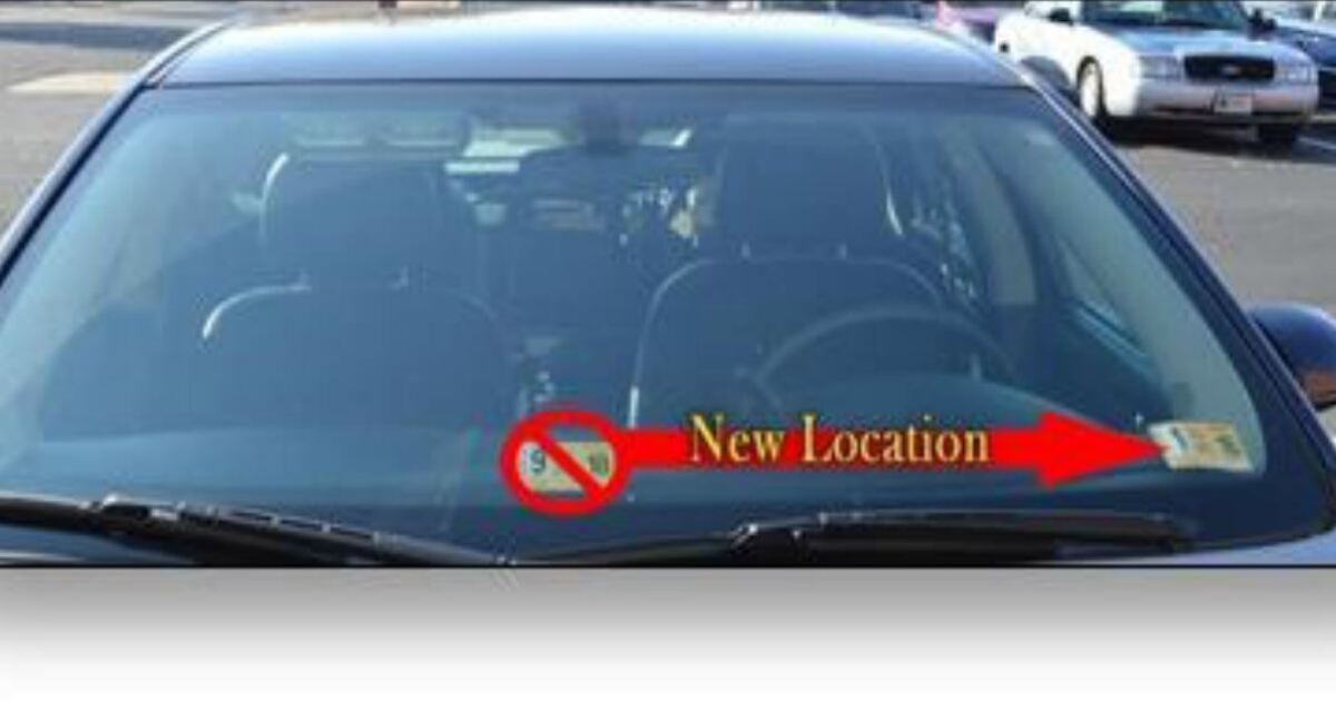 Why your new Virginia state inspection sticker is moving