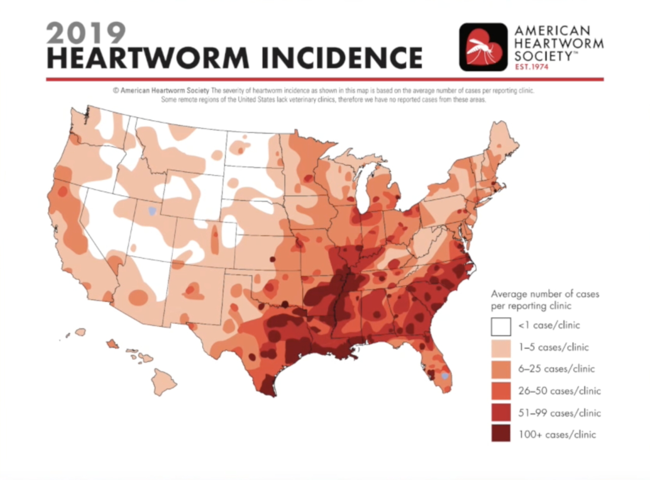 Heartworm Scociety map