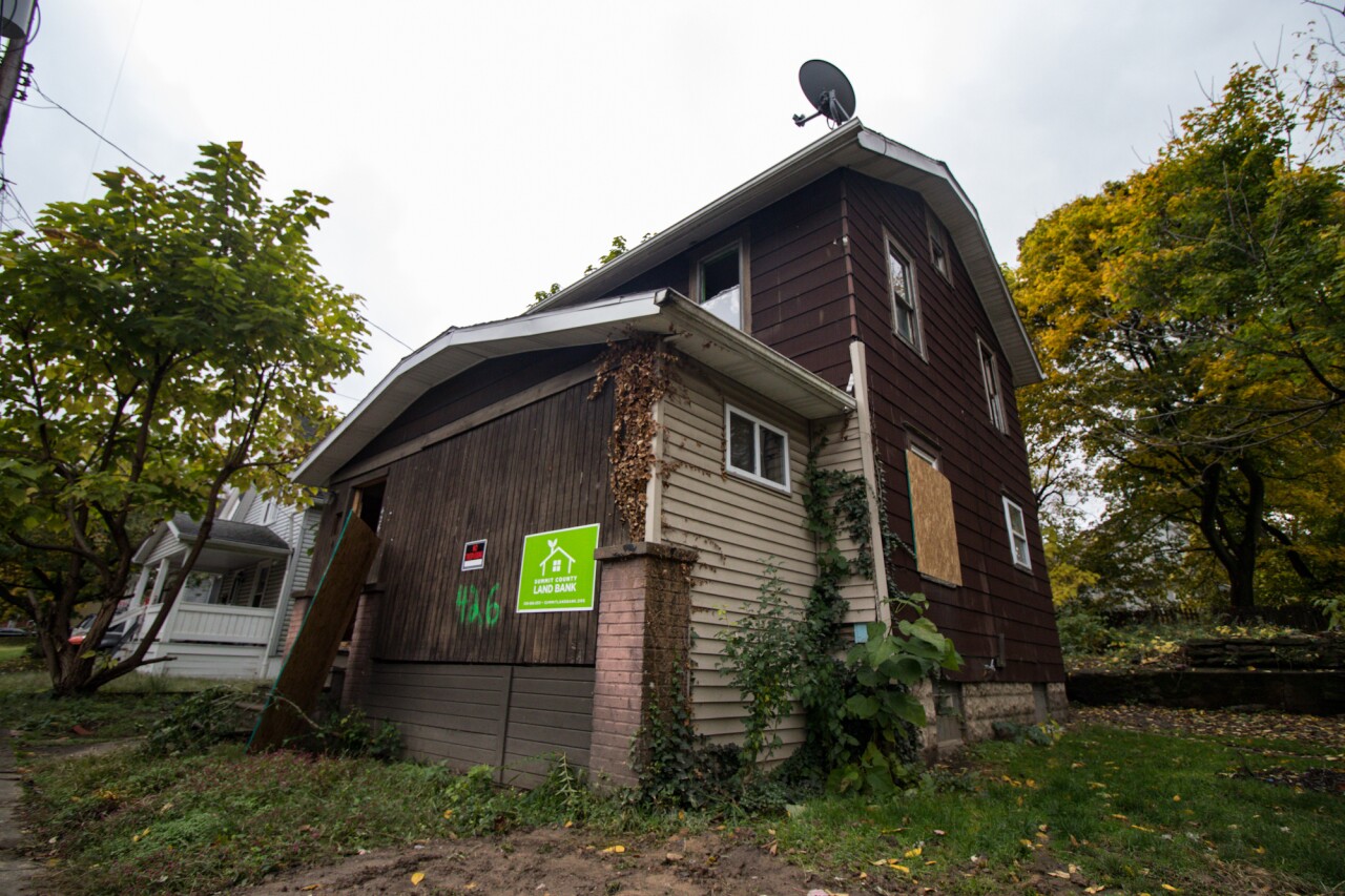 426 McGowan St. was acquired by the Summit County Land Bank from owner Gary Thomas. (H.L. Comeriato).jpg