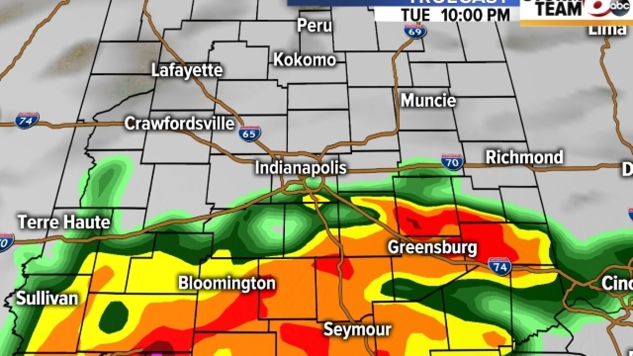 TIMELINE: Severe weather moves through Indiana