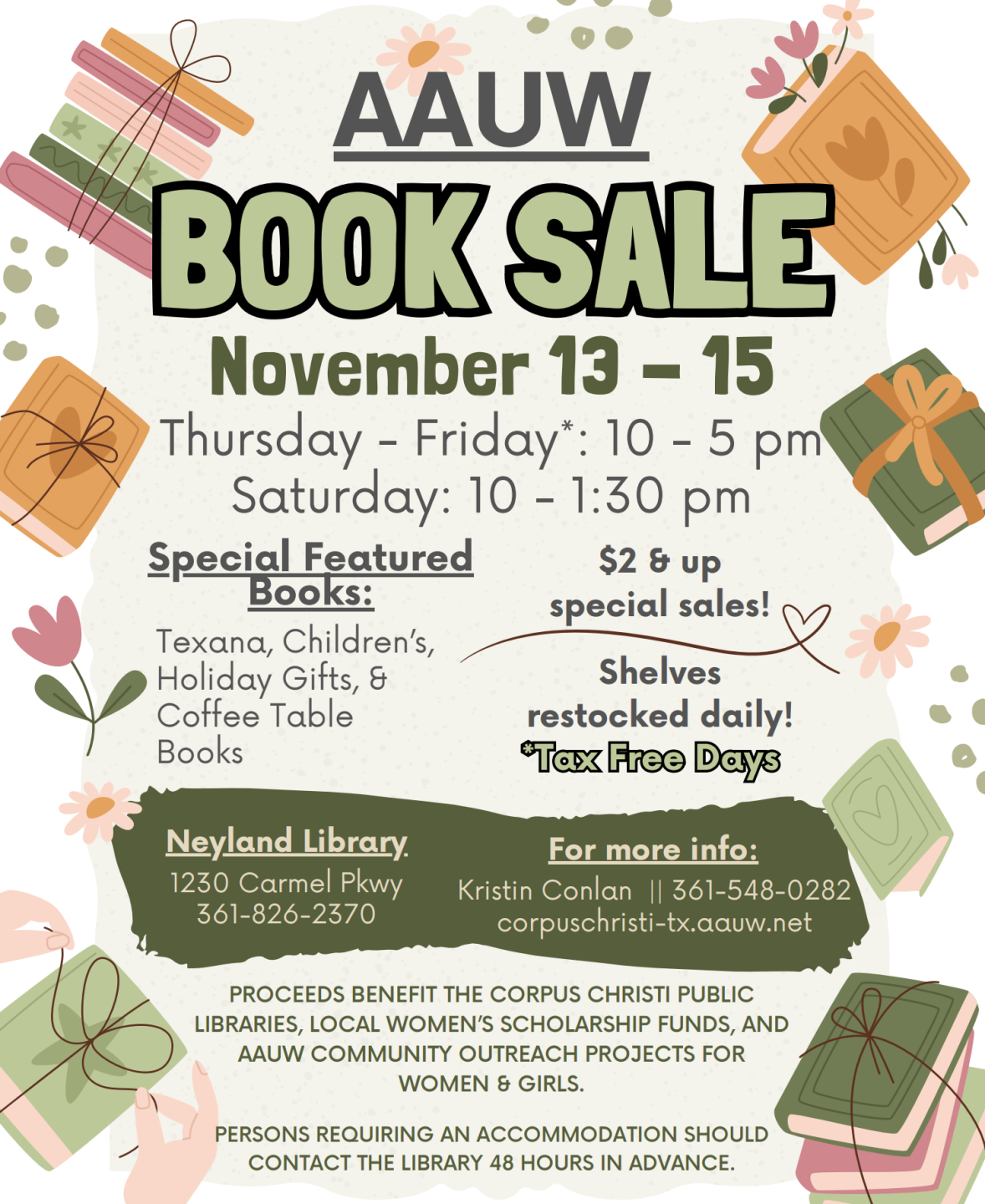 AAUW Book sale