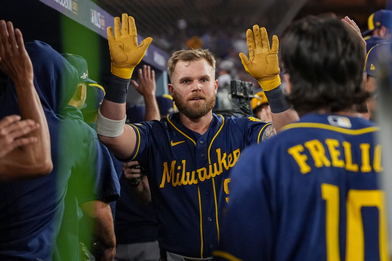 NLCS Brewers Dodgers Baseball