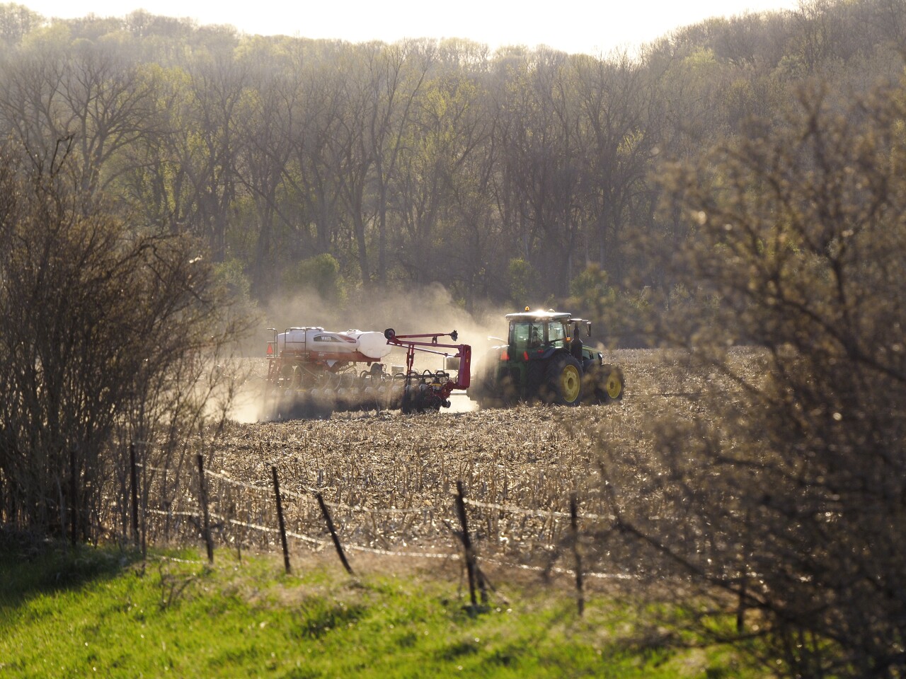 Winnebago Tribe of Nebraska tribal farm land near Winnebago, NE.