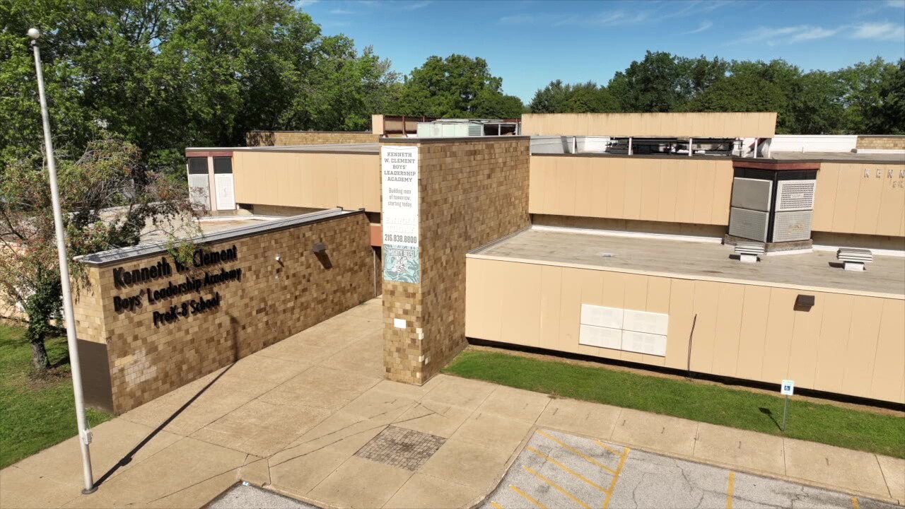 This former boys' school on Cleveland's East Side could be replaced by a roughly 70-unit senior housing project. The developer wants to keep the gymnasium as a community space.