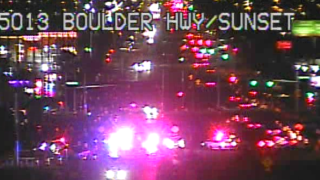 Crash blocks all lanes on northbound Boulder Highway before Coogan Drive, RTC says