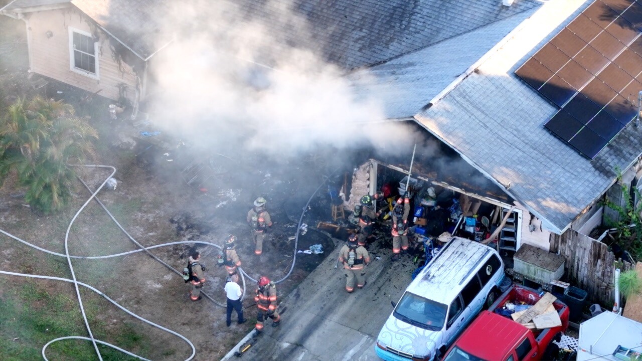 NFM Firefighters controlling the house fire