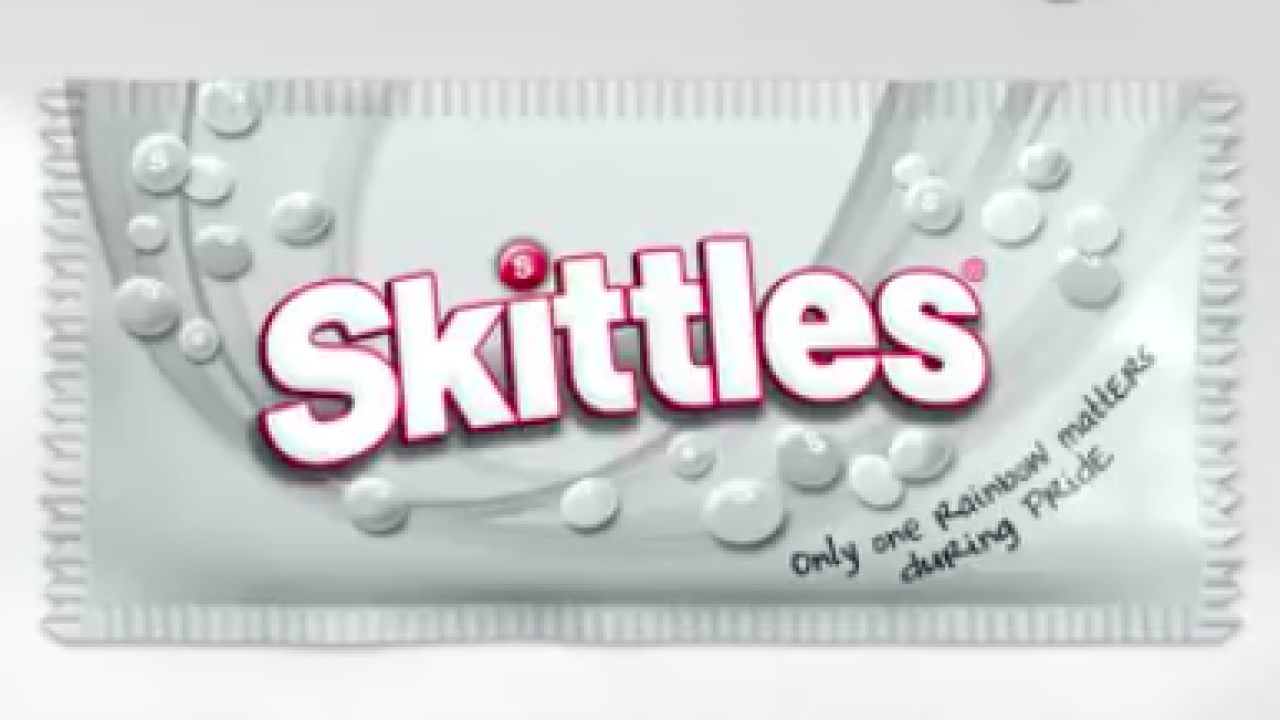 Skittles to 'give up' rainbow in honor of Pride Month