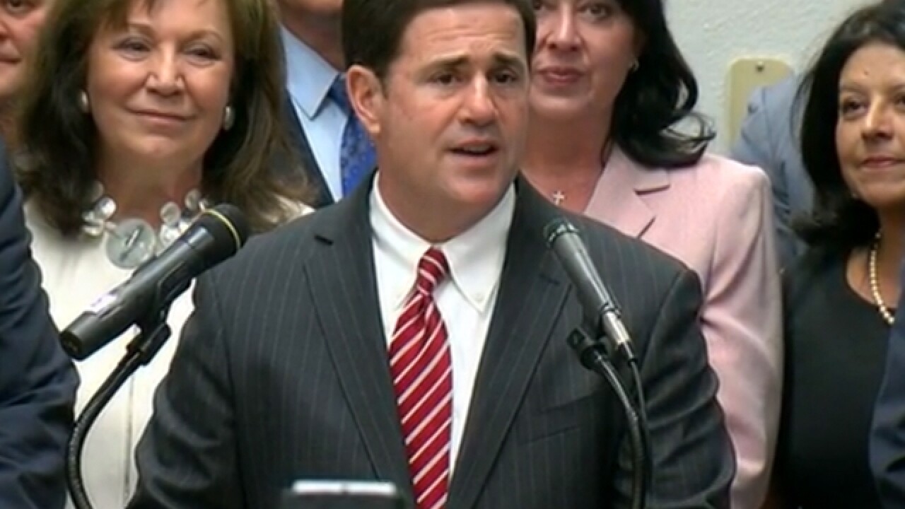 Ducey sends harsh message to those pushing for McCain's seat