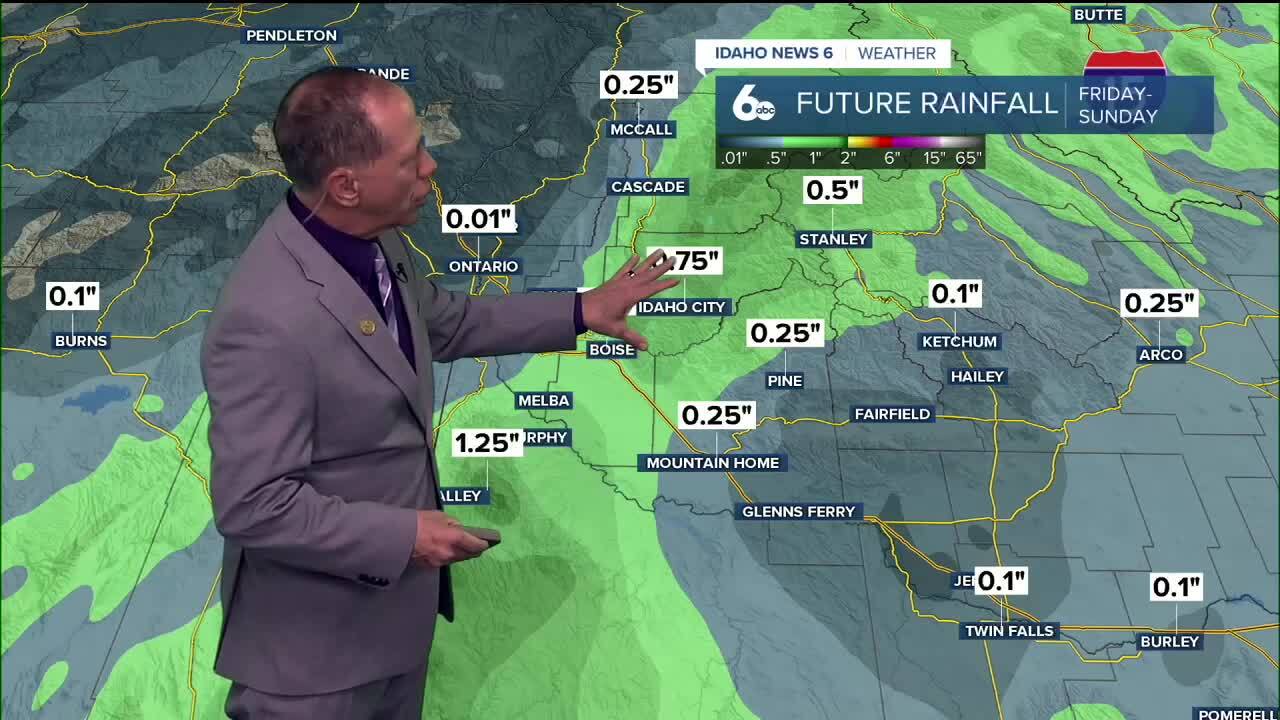 A soaking rain for some