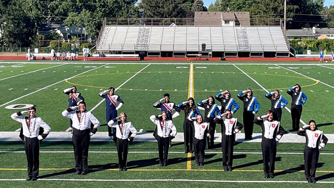 Utica Community Schools band students