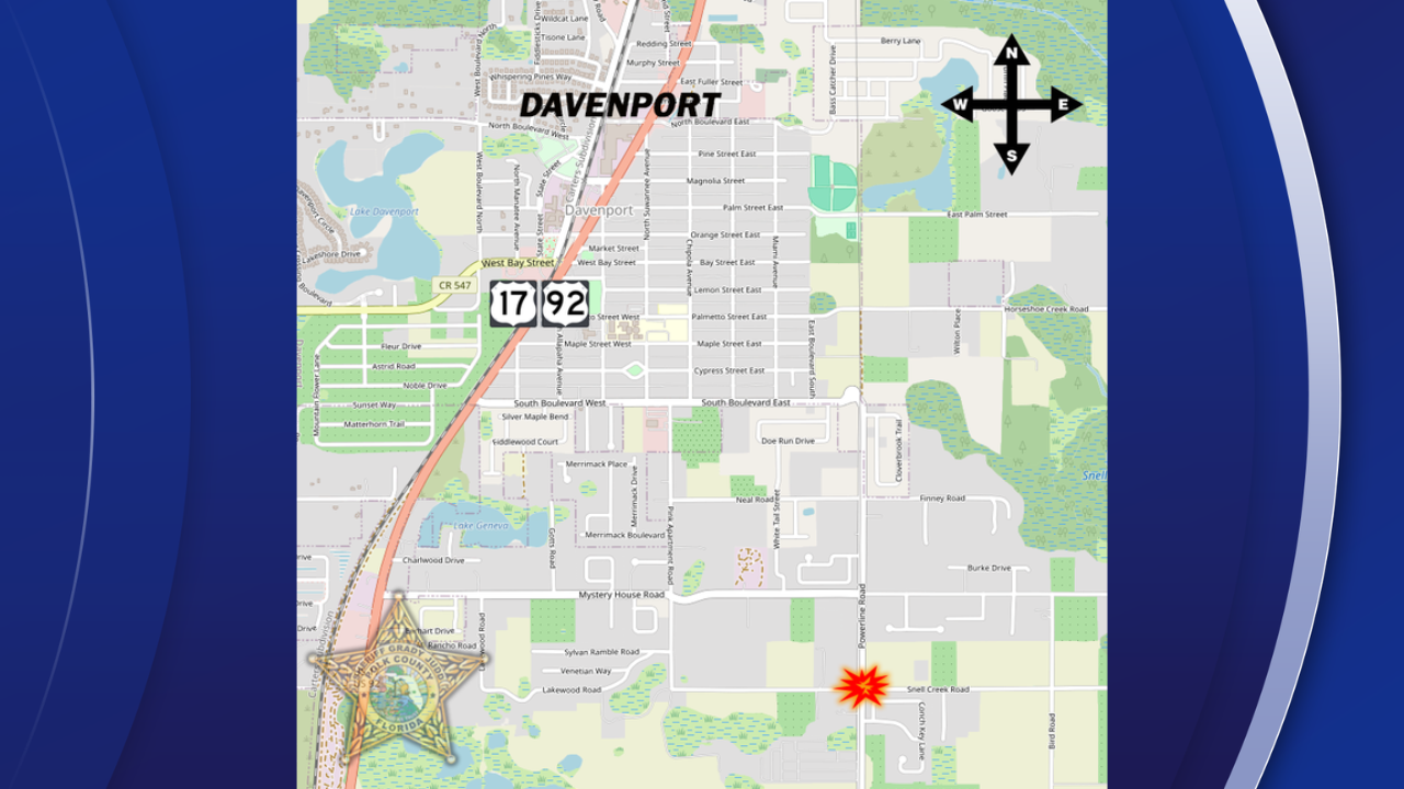 Polk County fatal crash map