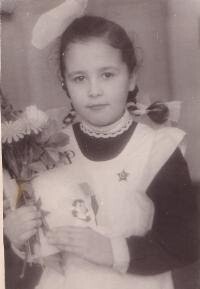 Maria Haigh at age 8 in Ukraine