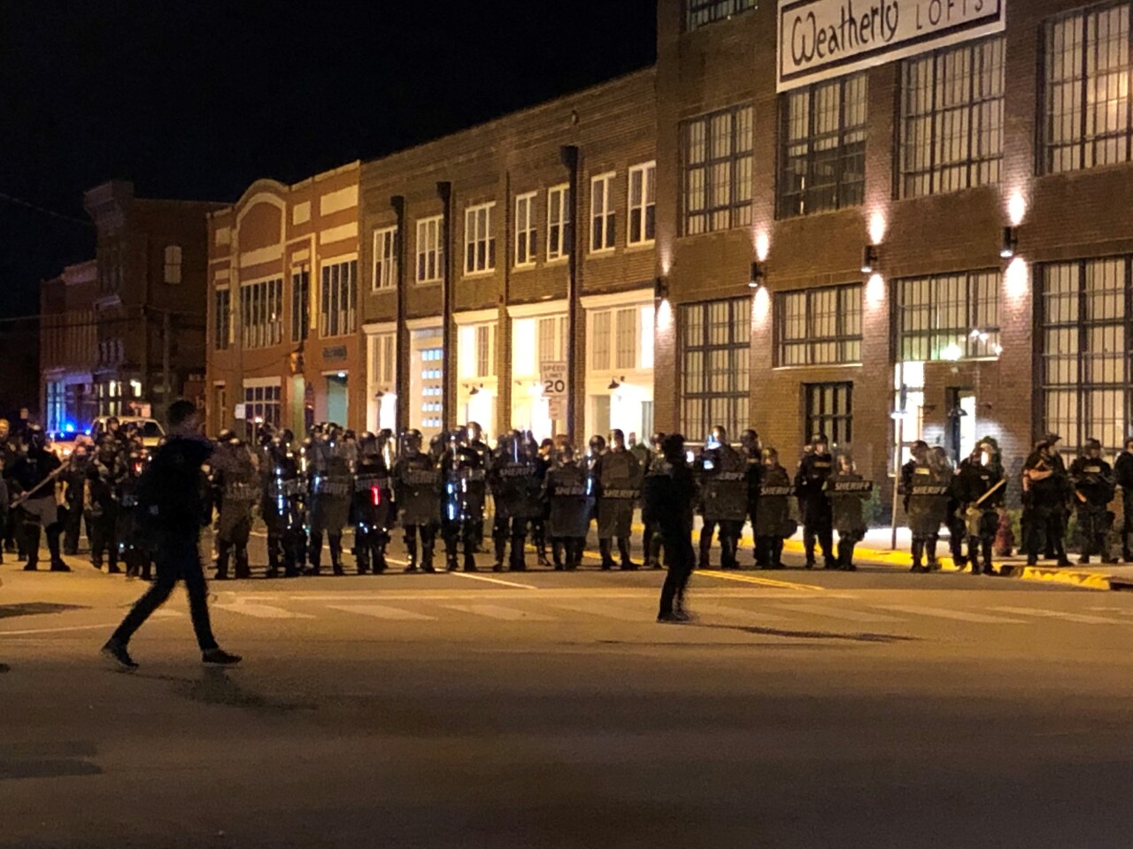Police and protesters in Elizabeth City (April 28) 5.jpg