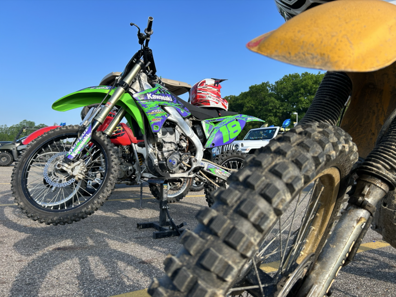 Dirtbikes at DeWitt High School