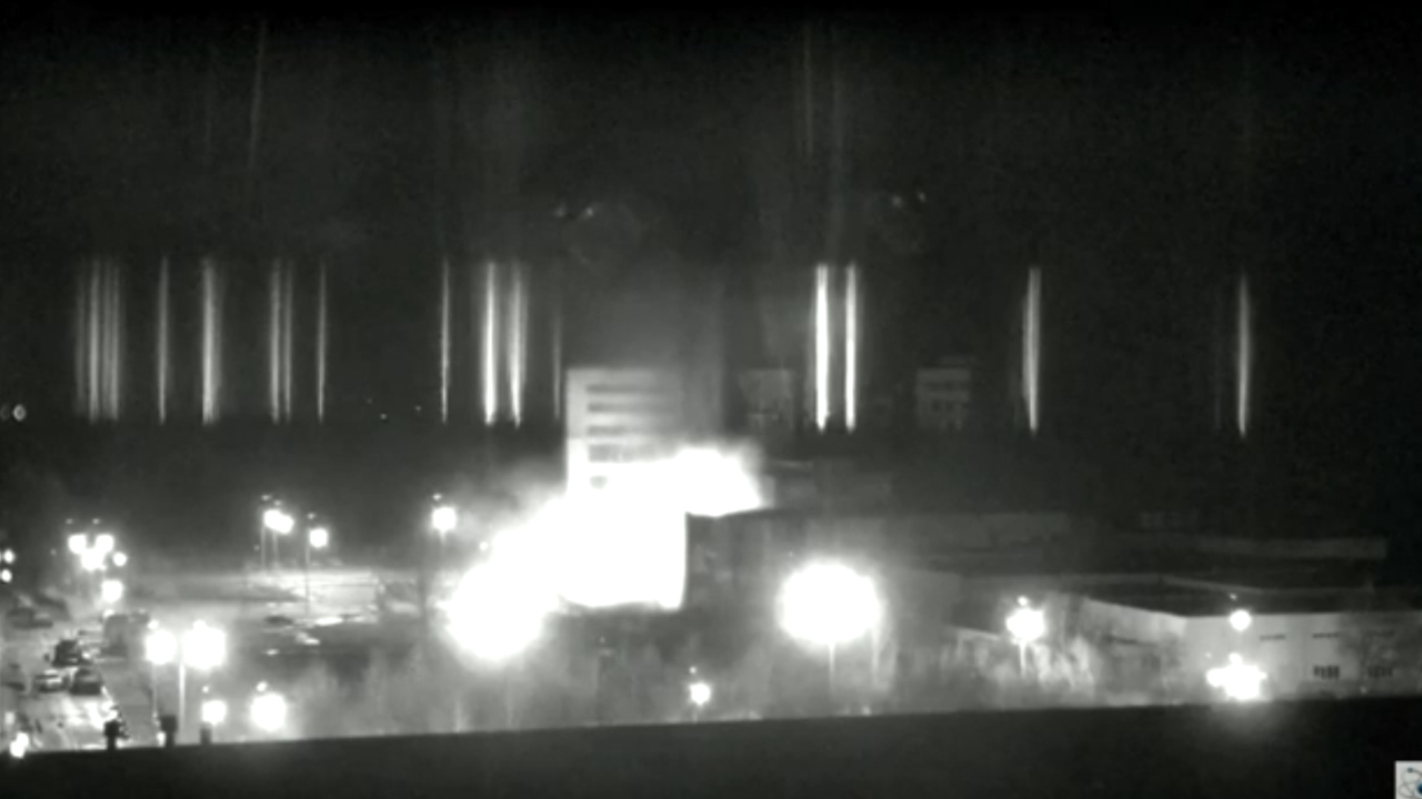 Nunlear Fire Europe's largest nuclear plant is on fire after Russia's shelling