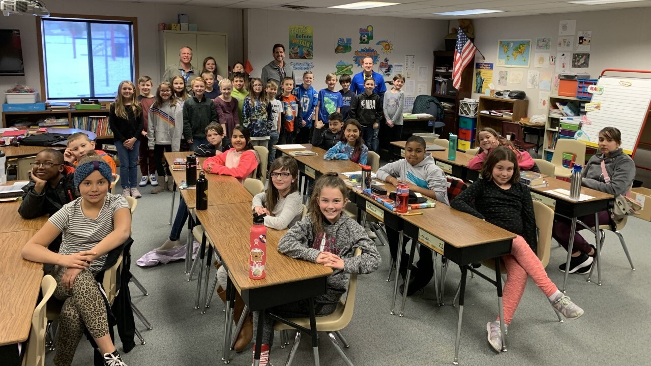 Storm Safe visits Stetson Elementary School