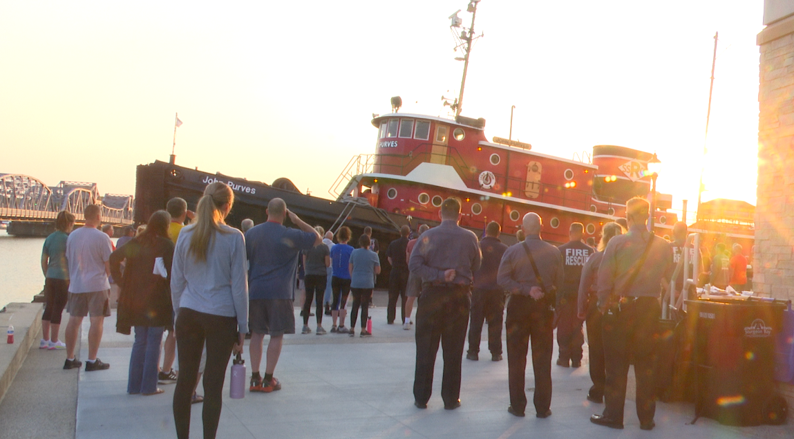 'We Will Never Forget': 9/11 memorial stair climb at Maritime Museum in Door County