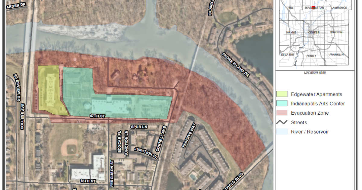 Indianapolis urges evacuation near White River
