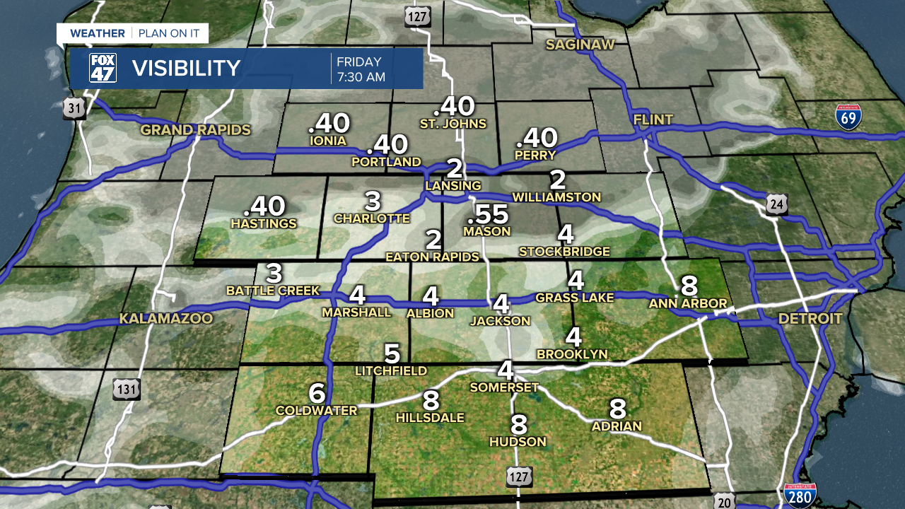 Winds out of the northeast in the overnight hours could allow for fog development Friday morning