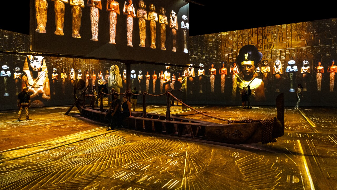 'Beyond King Tut' Cinematic, immersive art experience on display in
