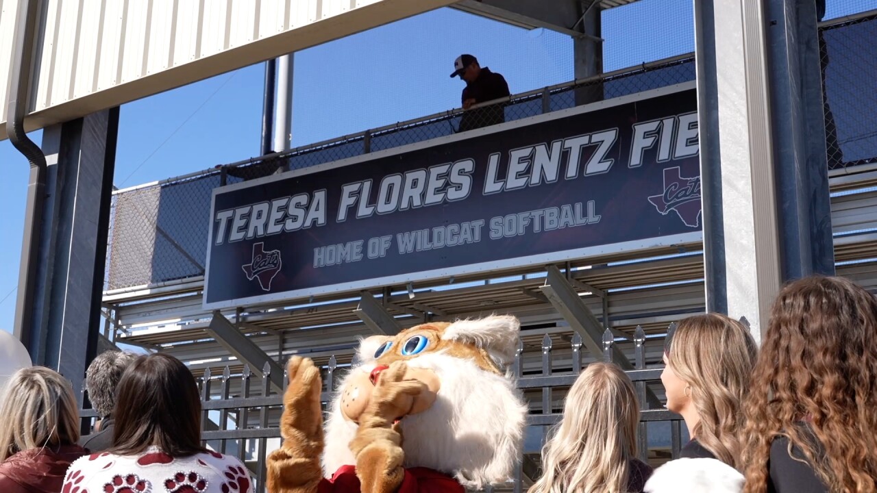 Teresa Flores Lentz Field dedication