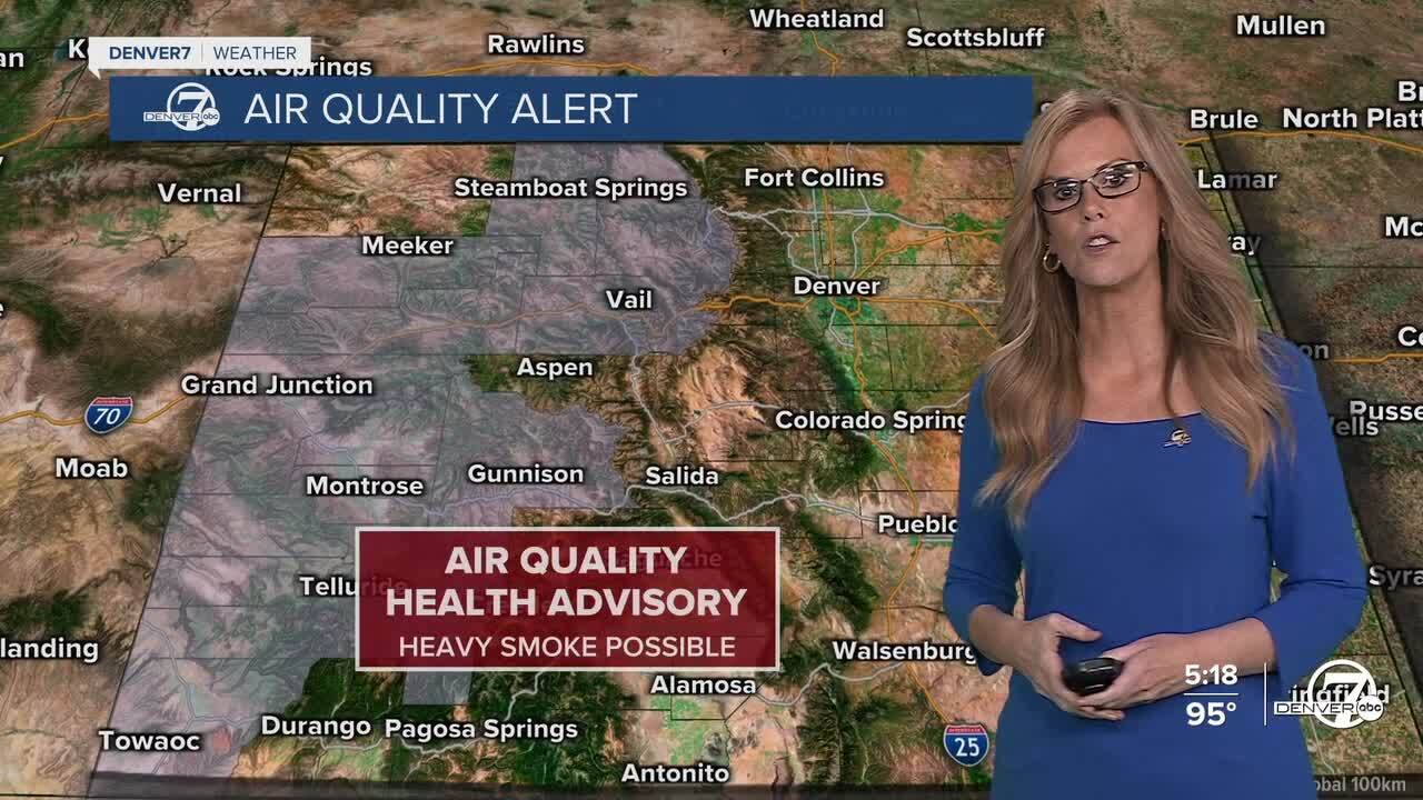 Air quality health advisory for smoke