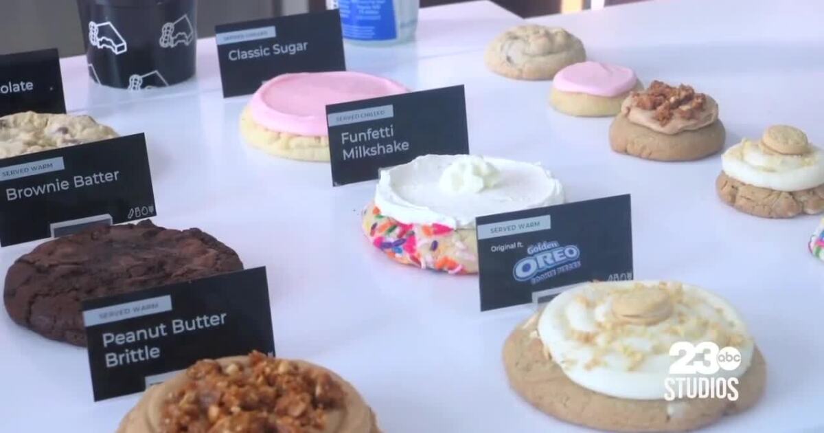 At the Table Baking Up Treats at Crumbl Cookies