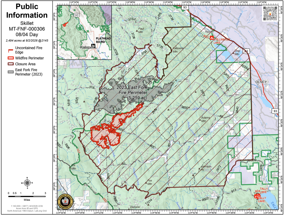 The Skillet Fire Map