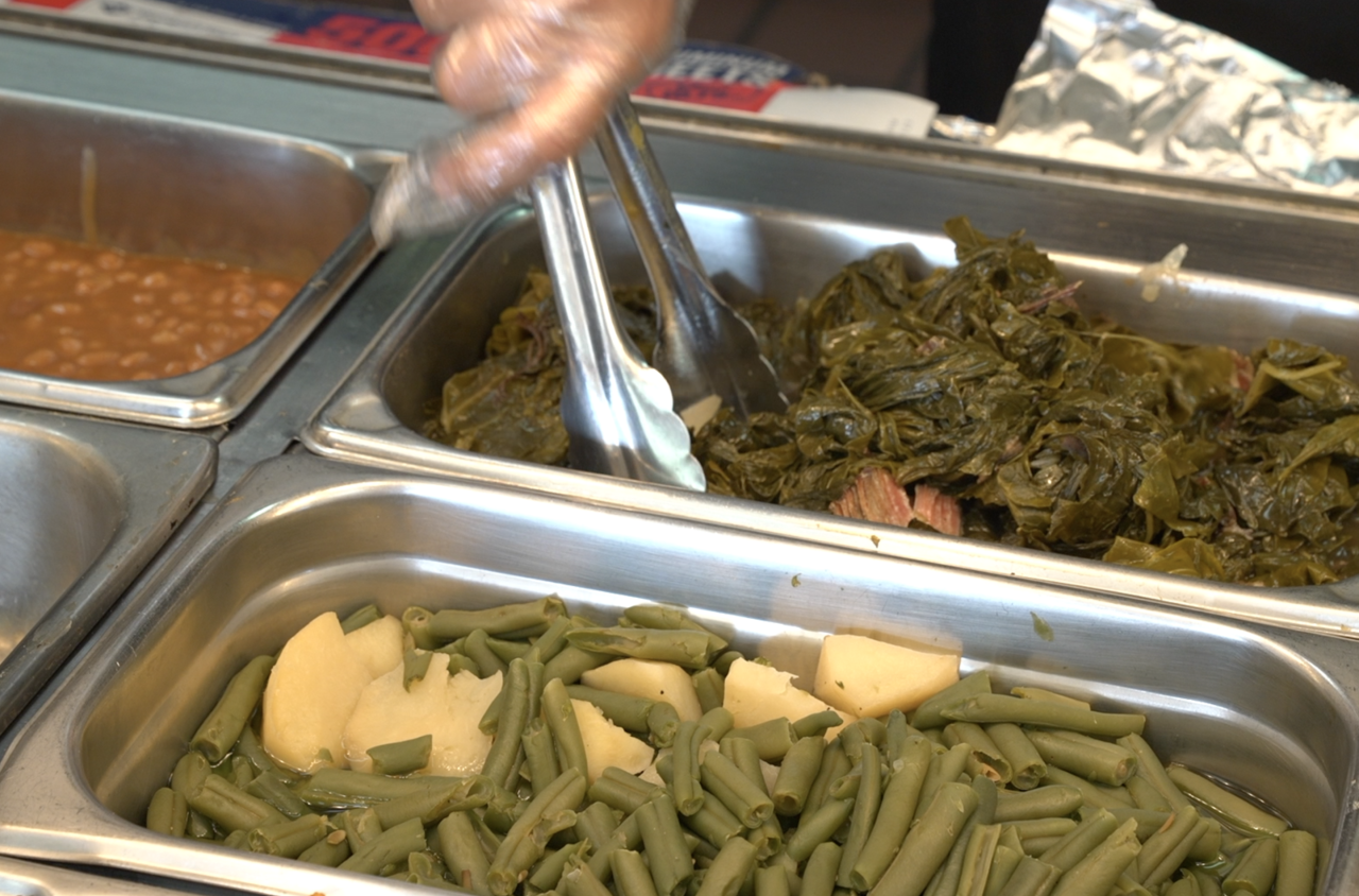 Food prepared at Sonia's Soul Food in Lansing
