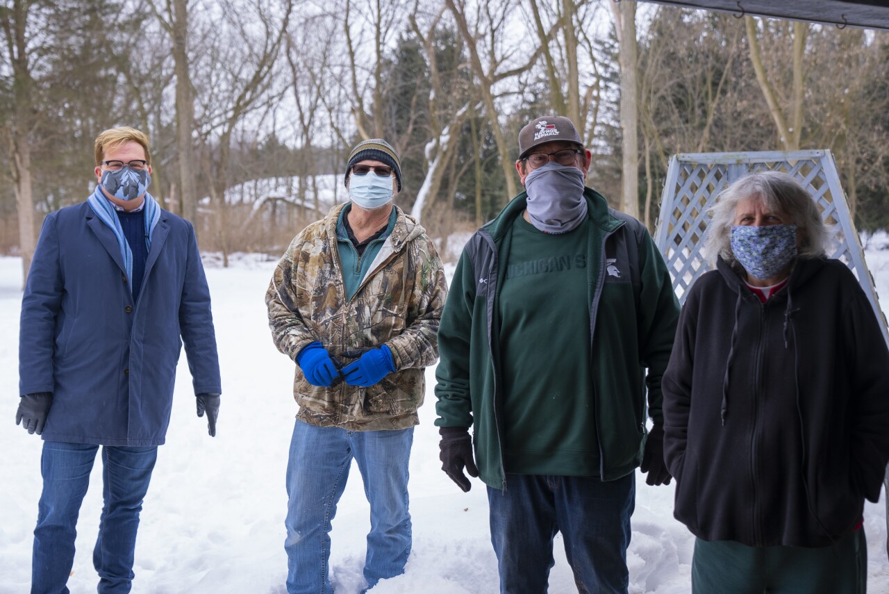 Wood Cutting Volunteer Crew