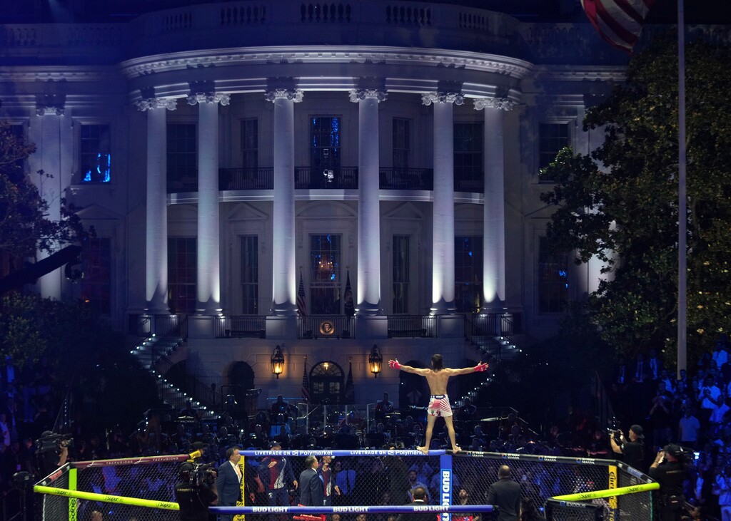APTOPIX UFC Freedom 250 Trump