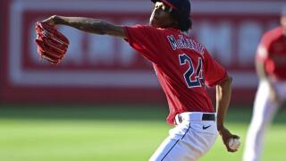 Cleveland Guardians starting pitcher Triston McKenzie 
