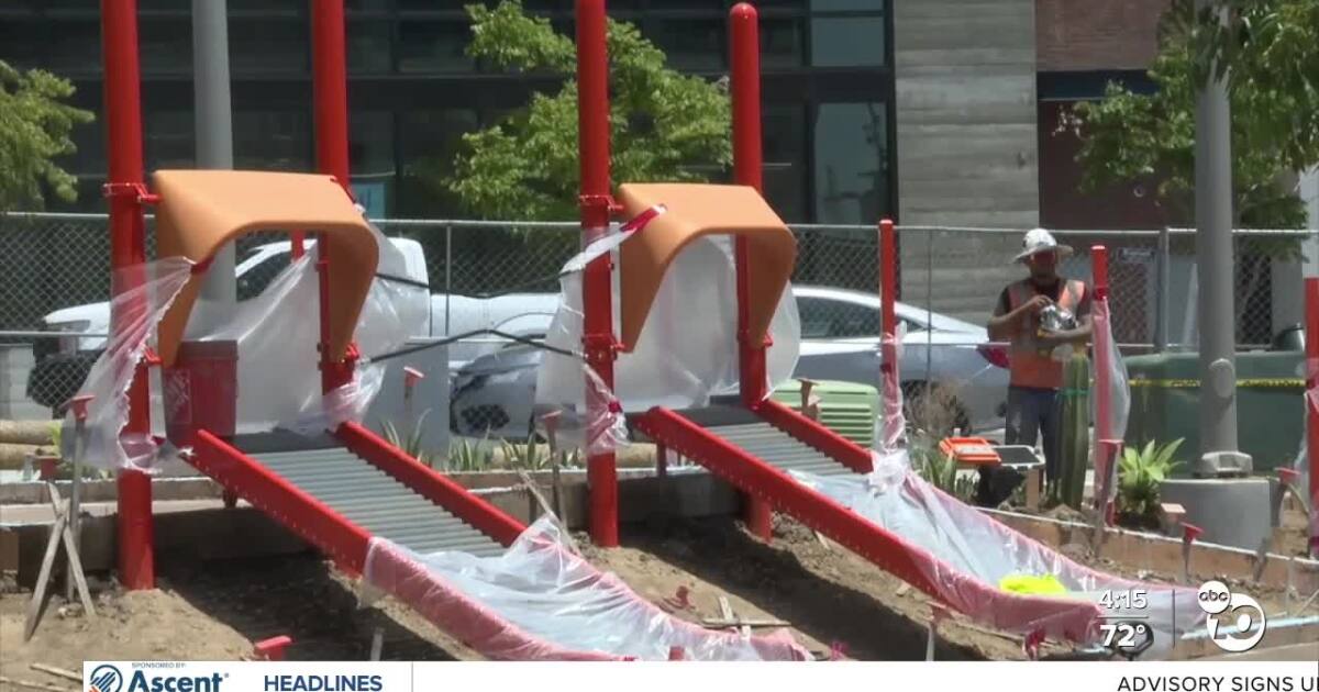 East Village Green park in San Diego nears completion after years of construction