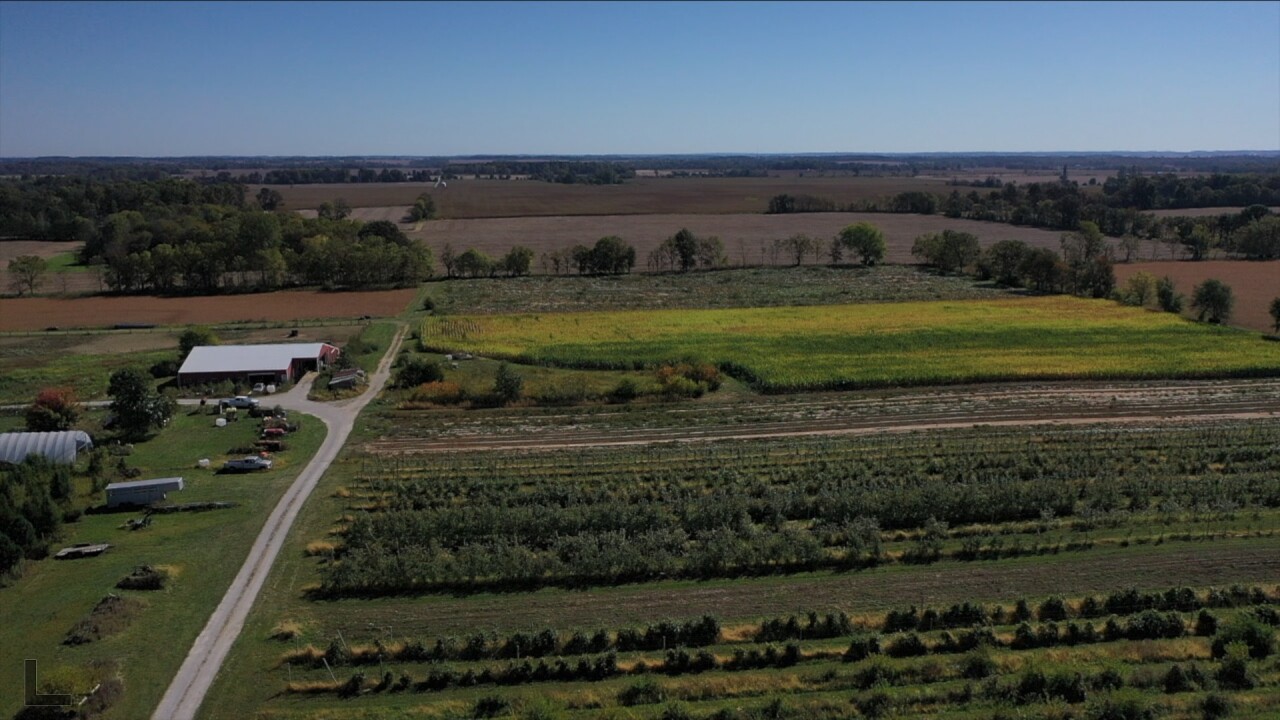 Aerial photo of Chandler's Farm