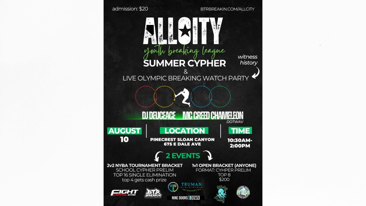 KTNV's Alex Eschelman tries the new Olympic sport of breakdancing