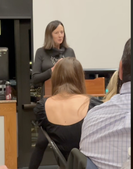 Head Coach Jayne McHugh at last year's banquet