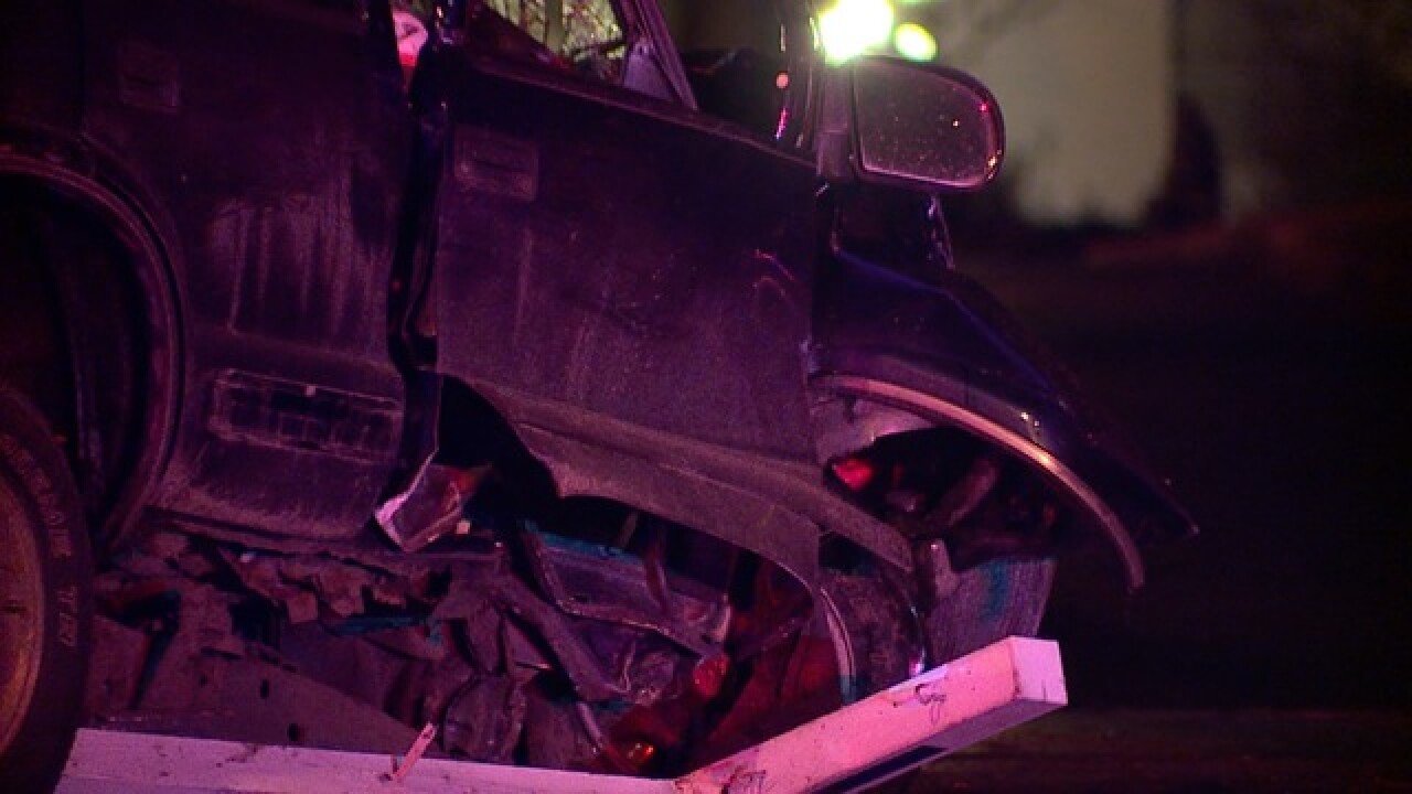 Pursuit of stolen vehicle leads to crash