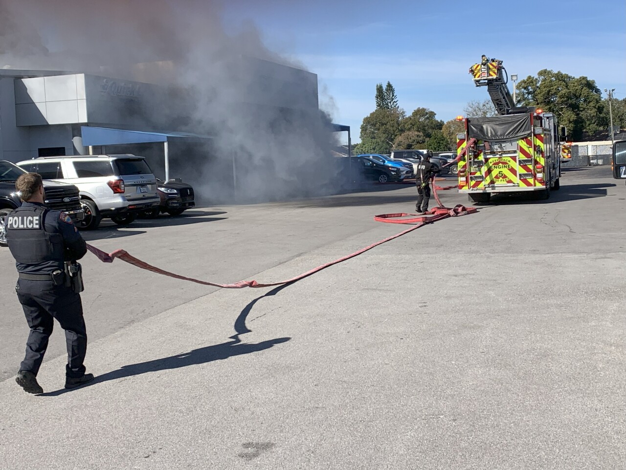 Ford dealership fire Winter Haven