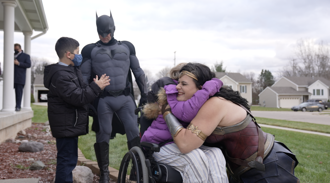 The League of Enchantment visiting with Sophie and Vincent