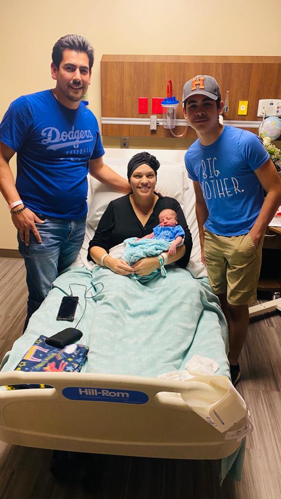 Michaela Moreno Luna and her family