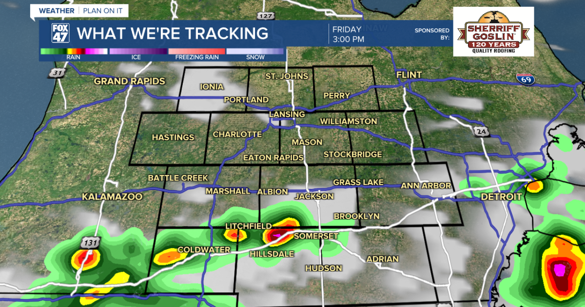 Spotty storms possible again Friday, followed by a comfortable weekend