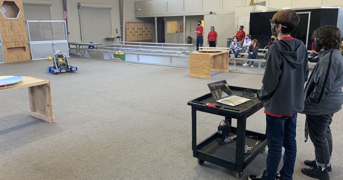 Robotics students find creative way to learn during pandemic - Image