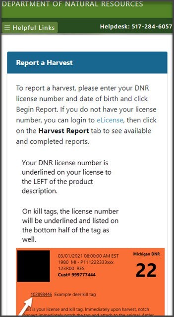 Online Harvest Reporting