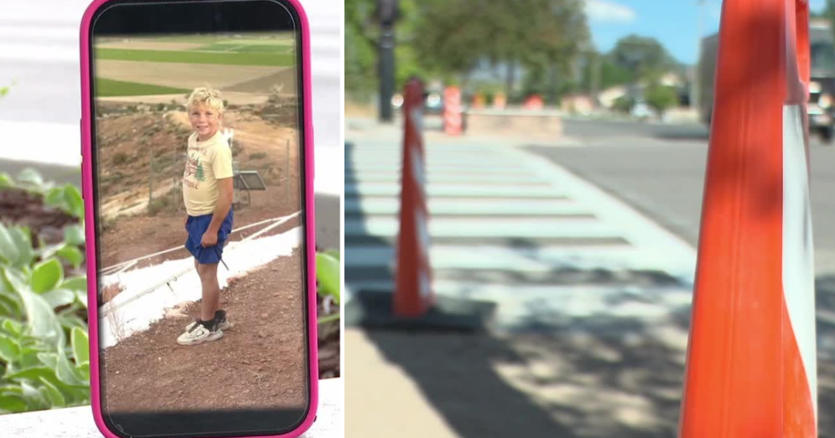 New Gunnison crosswalk memorializes child killed while raising awareness of road safety