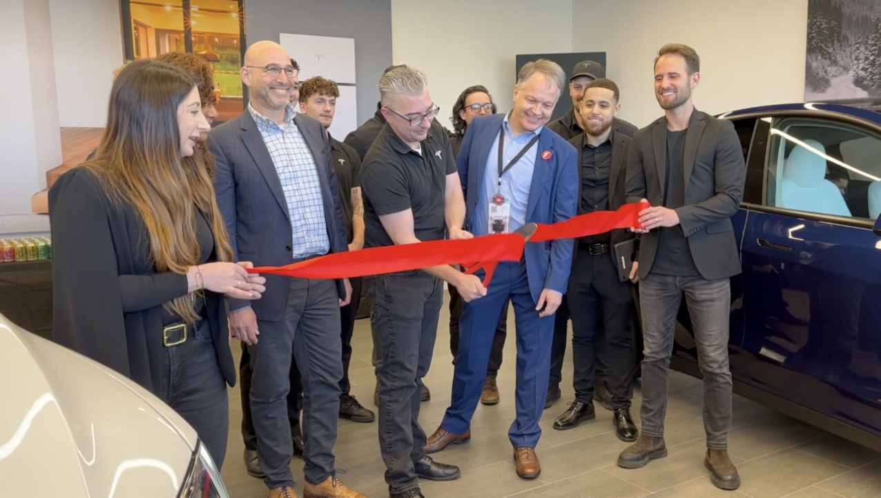 Tesla Ribbon cutting Buffalo