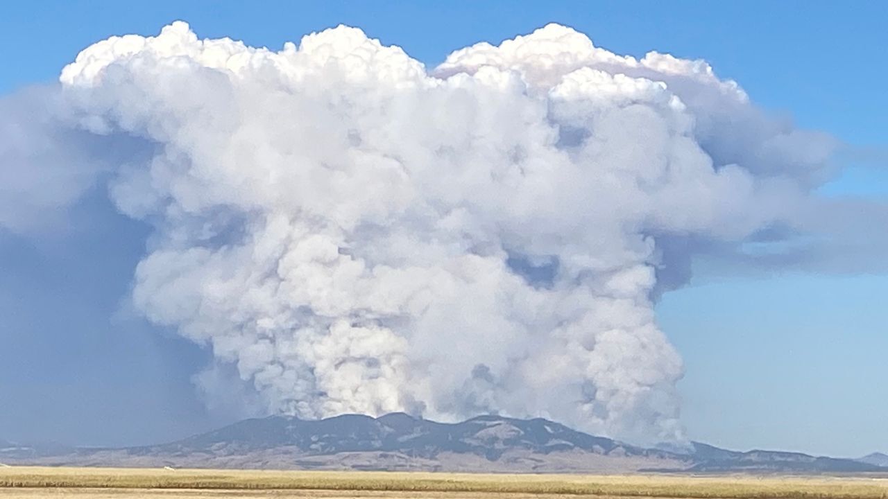 South Moccasin Fire burning in Fergus County