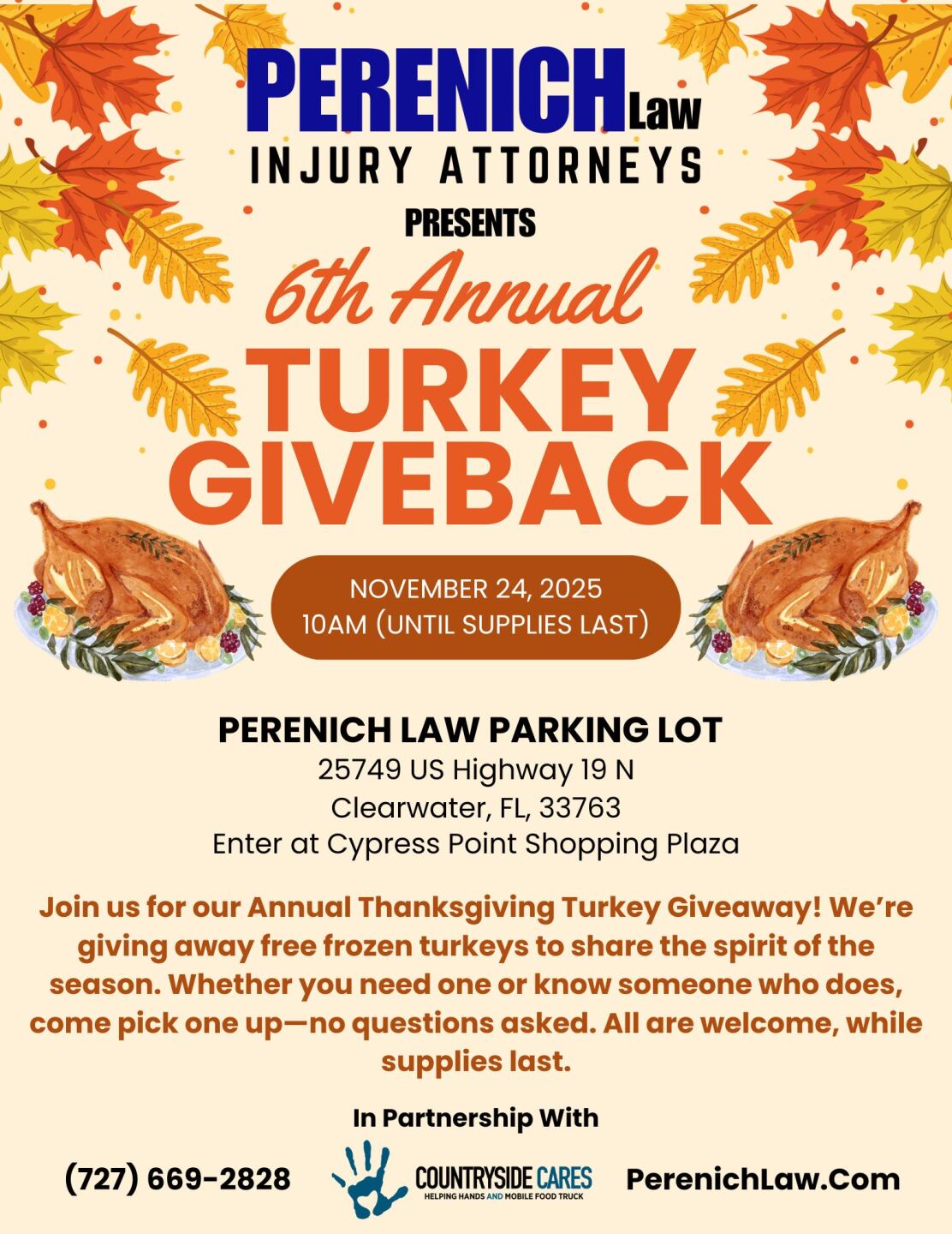 PERENICH Law turkey giveaway 2025