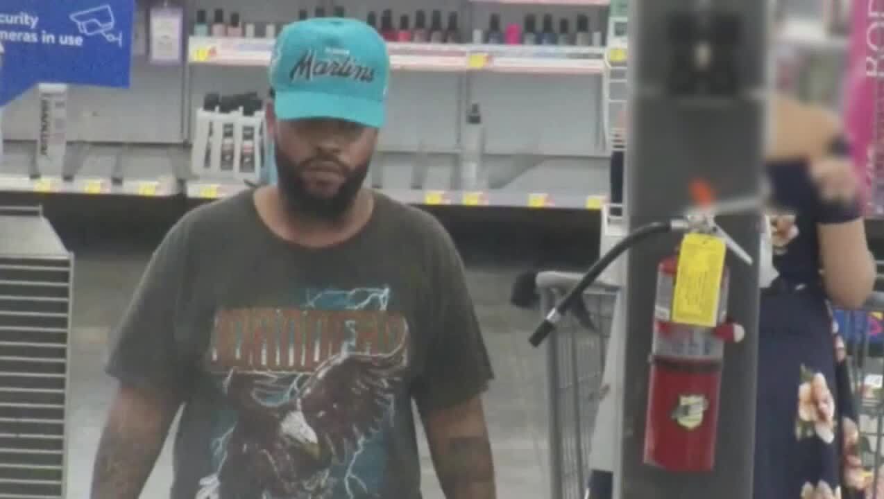 Ciano Brown, stuck cellphone up woman's dress at Walmart in North Lauderdale